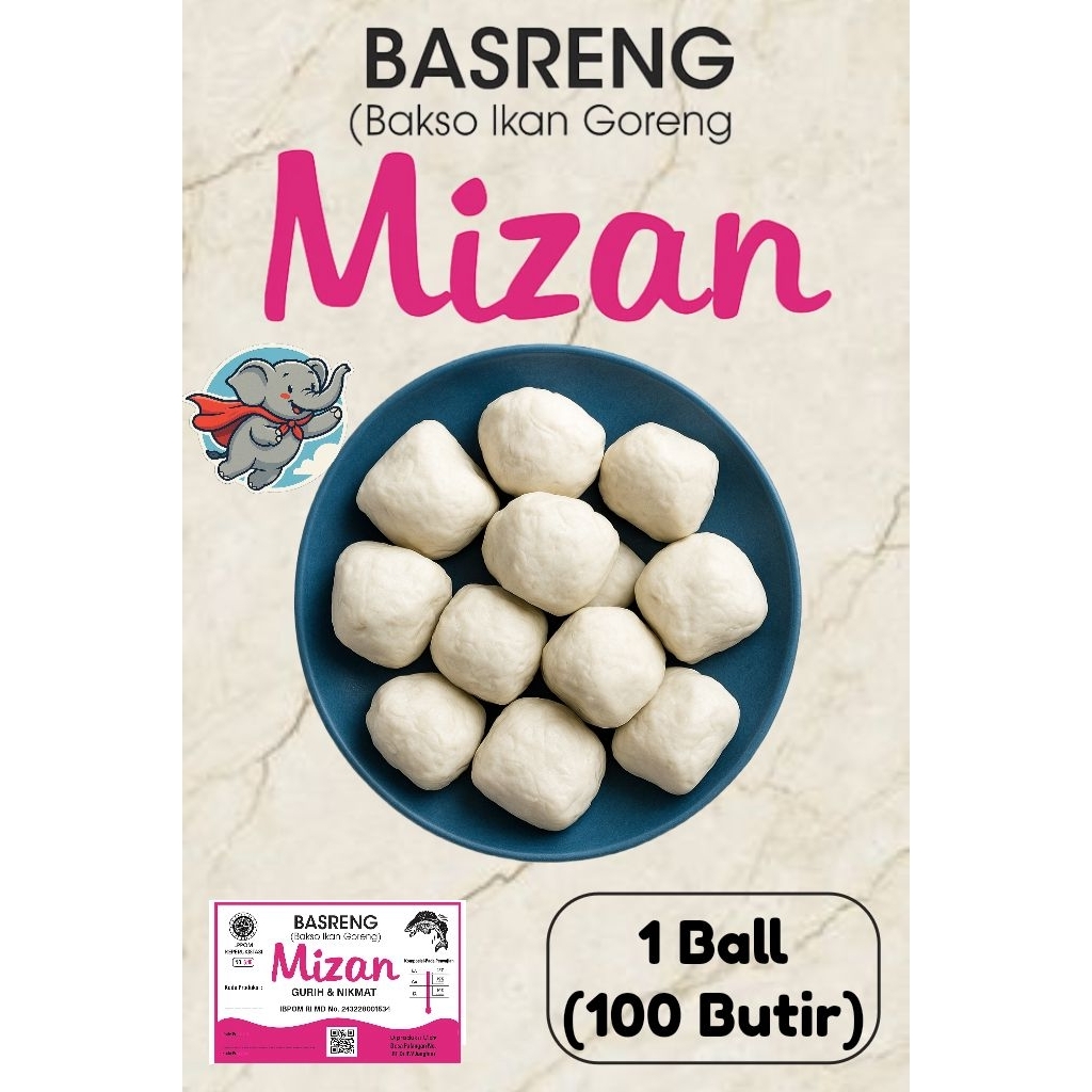 

Basreng Mentah Mizan 1 Ball (Isi100 Butir) Cocok Untuk Keripik Basreng, Basreng Stik, Basreng Chili Oil, Basreng Bojot