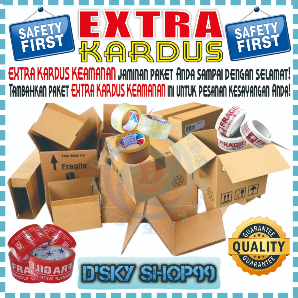 

[ D'SKY ] Extra Dus Tebal Untuk Jaminan Keamanan Paket (BERGARANSI)