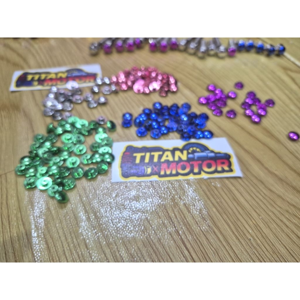 kancing baut tutup baut kunci L4 warna bisa untuk baut cvt 2kunci body 2kunci baut visor kunci L4 dl