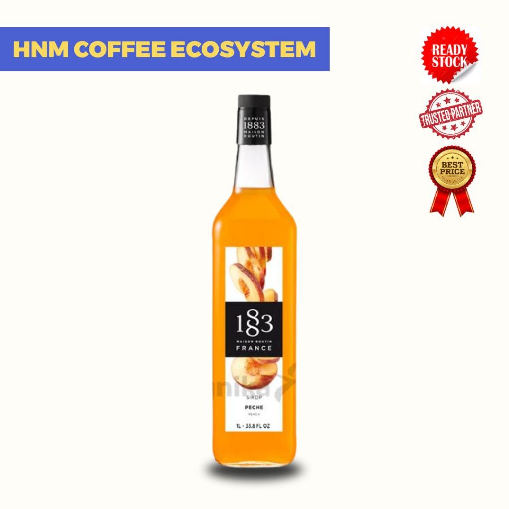 

White Peach Syrup 1883 Maison Routin 1L
