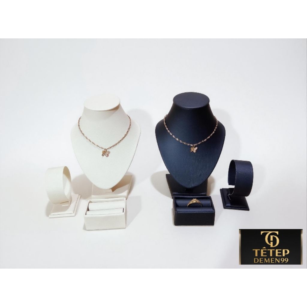 Display kalung/tempat perhiasan kalung satu set/display Mannequin leher/tempat kalung perhiasan/disp