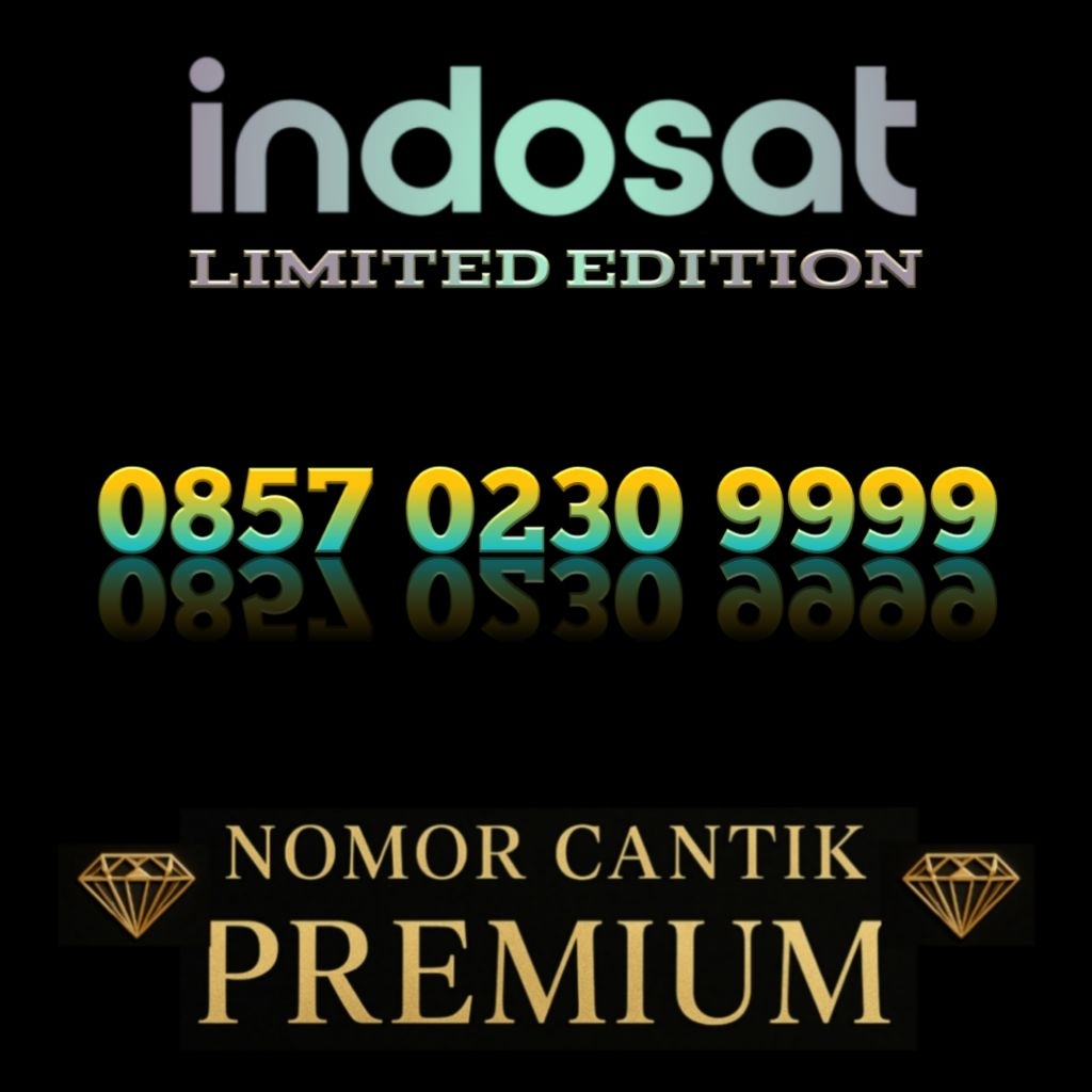 Nomor Cantik Premium Perdana Exsclusive Indosat Varian Angka Hoki Kuartet Pilihan Spesial Limited Ed
