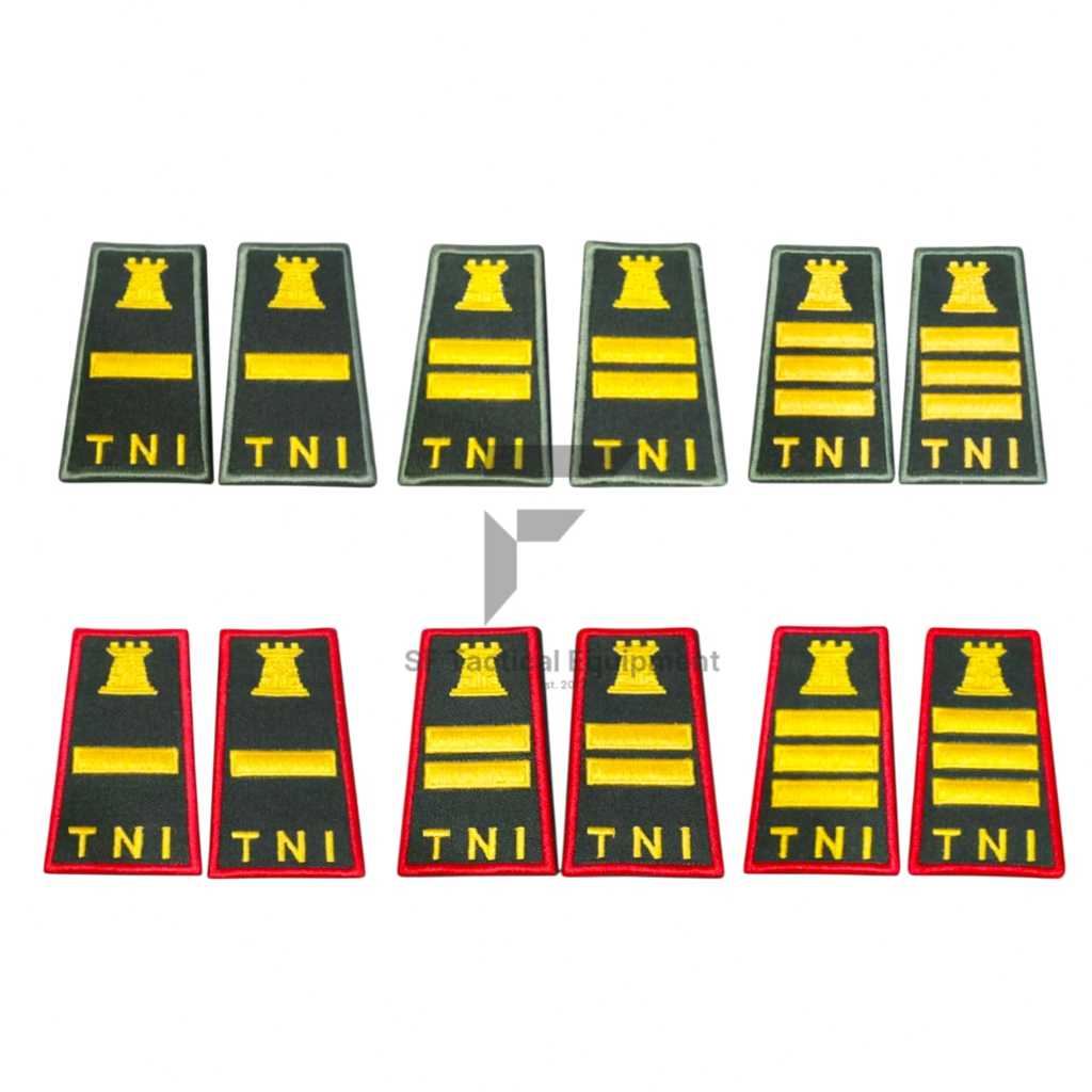 SF Tactical Pangkat Bordir PDH TNI Zeni Pangkat TNI AD Pangkat PDH