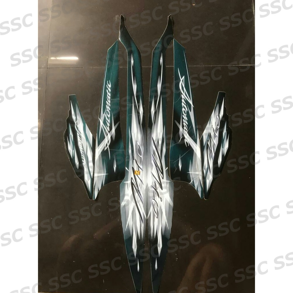 STRIPING STIKER MIO SMILE 2009 HITAM