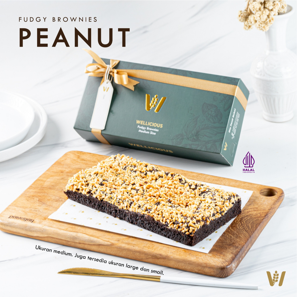 

Fudgy Brownies Peanut (Brownies Panggang) Hampers, Kado Ulang Tahun, Hadiah Wisuda, Hari Raya, Lebaran Premium