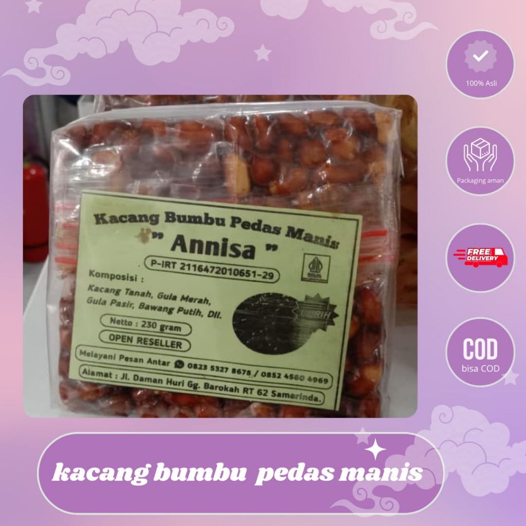 

Kacang Bumbu Pedas Manis "Annisa