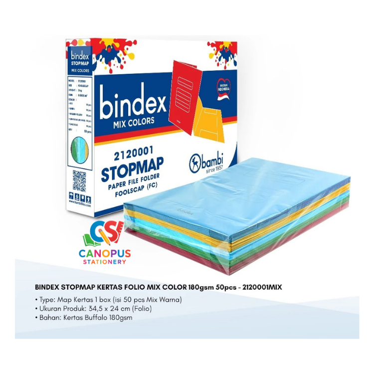 

Stop map bindex Folio 180gsm 5 Lembar