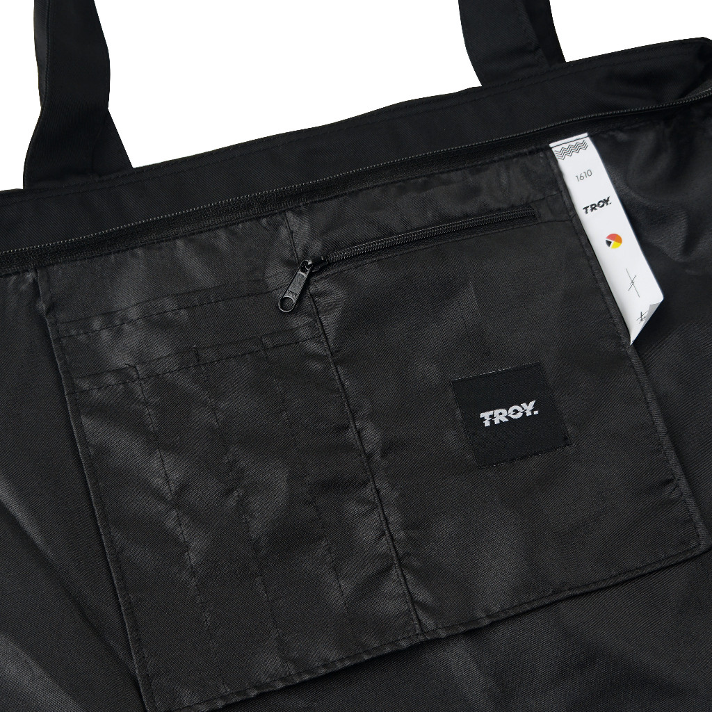 Troy Company Totebag Black People Pleaser - Tas Tote bag Hitam TB 3292