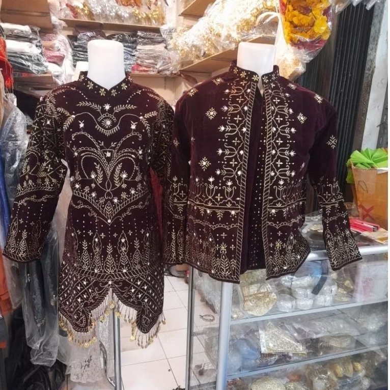 Baju pengantin palembang bordir FULL Mata/baju pengantin palembang