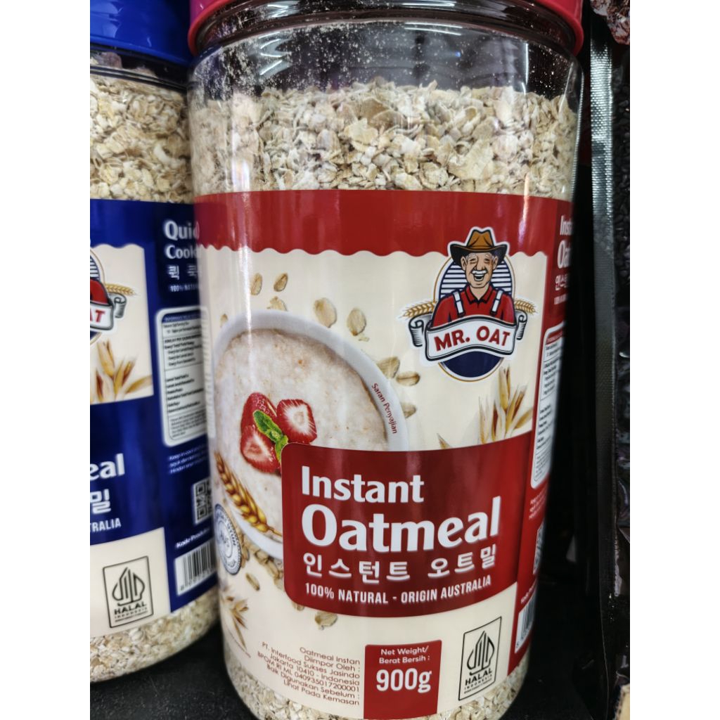 

Mr Oat Instant Oatmeal Toples 900gr