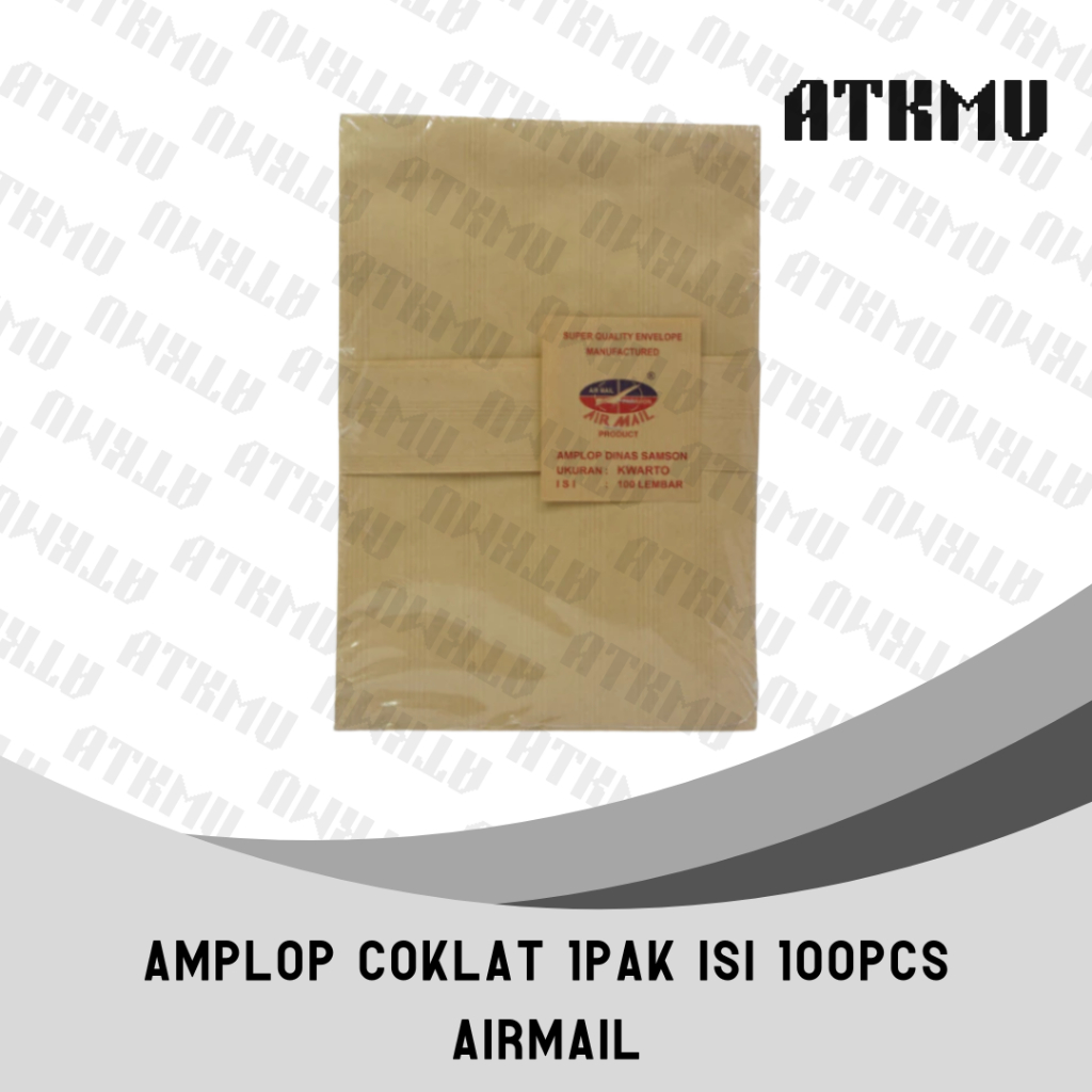 

Amplop Coklat Kwarto Merk Airmail