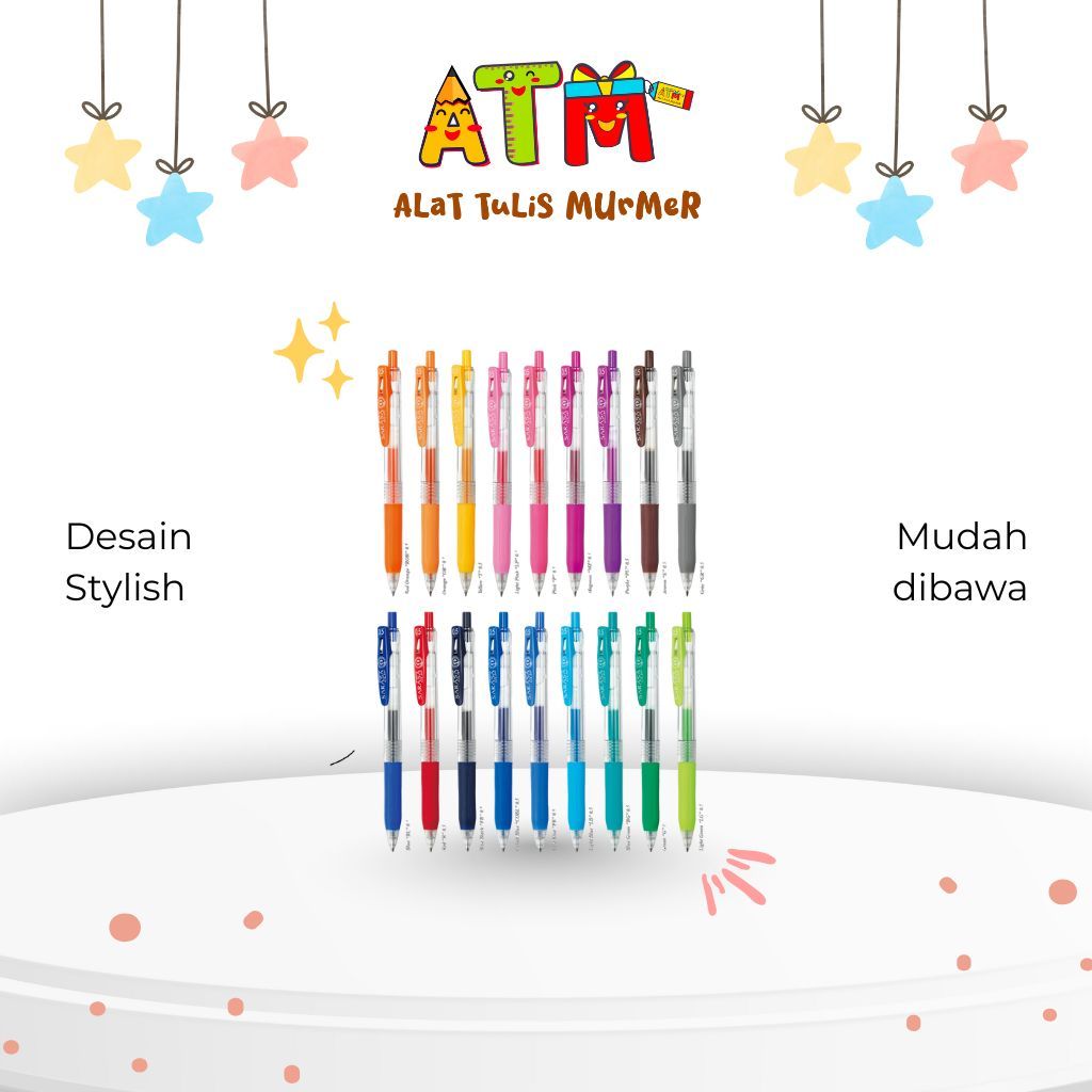 

Bollpoin/Pulpen/Pen/ZEBRA Sarasa Clip JJ15 Pulpen Pena 0.5mm Retractable Ballpoint Pen Water Based Alat Tulis