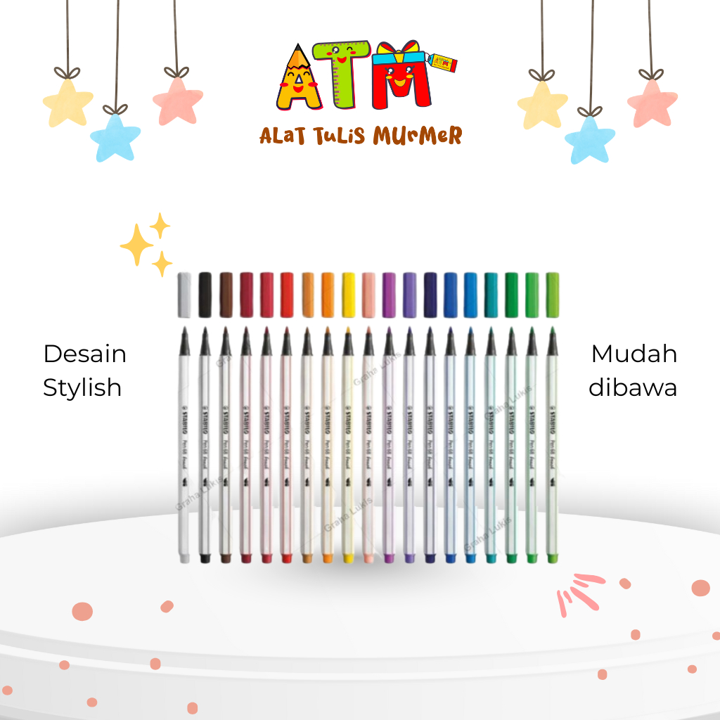 

Spidol/Pewarna/Highlighter/Stabilo- Premium felt-tip pen STABILO Pen 68/1pcs
