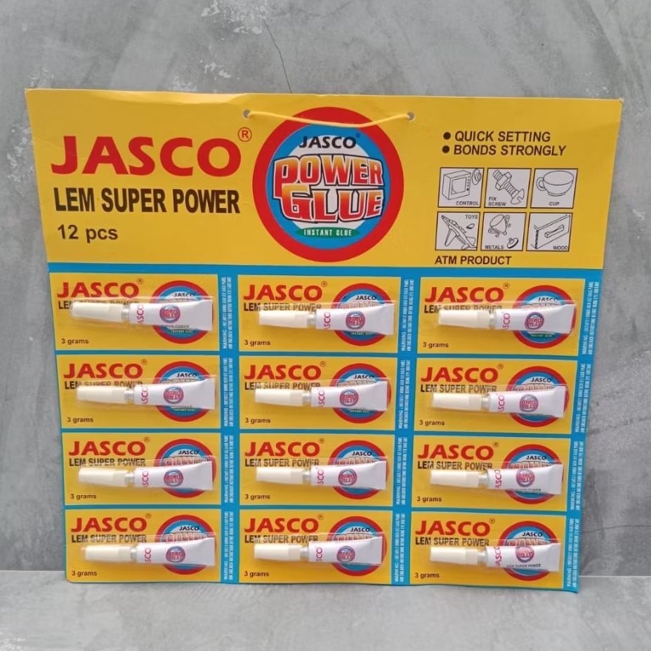

Lem Super JASCO / Super Glue JASCO 12 pcs