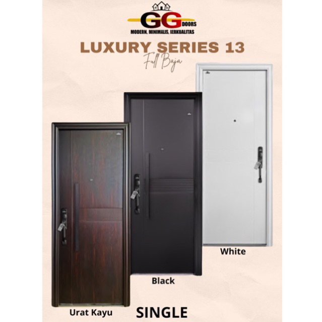 Pintu Baja merek GG DOORS Type Luxury Single 13.230