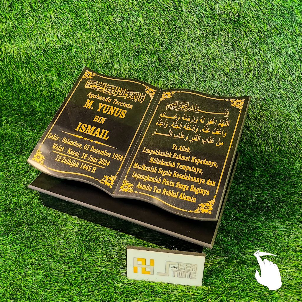 SEEA - GTH/C - B-B/L-E 25X35 - BATU NISAN MAKAM FULL GRANIT MODEL BUKU TERMURAH