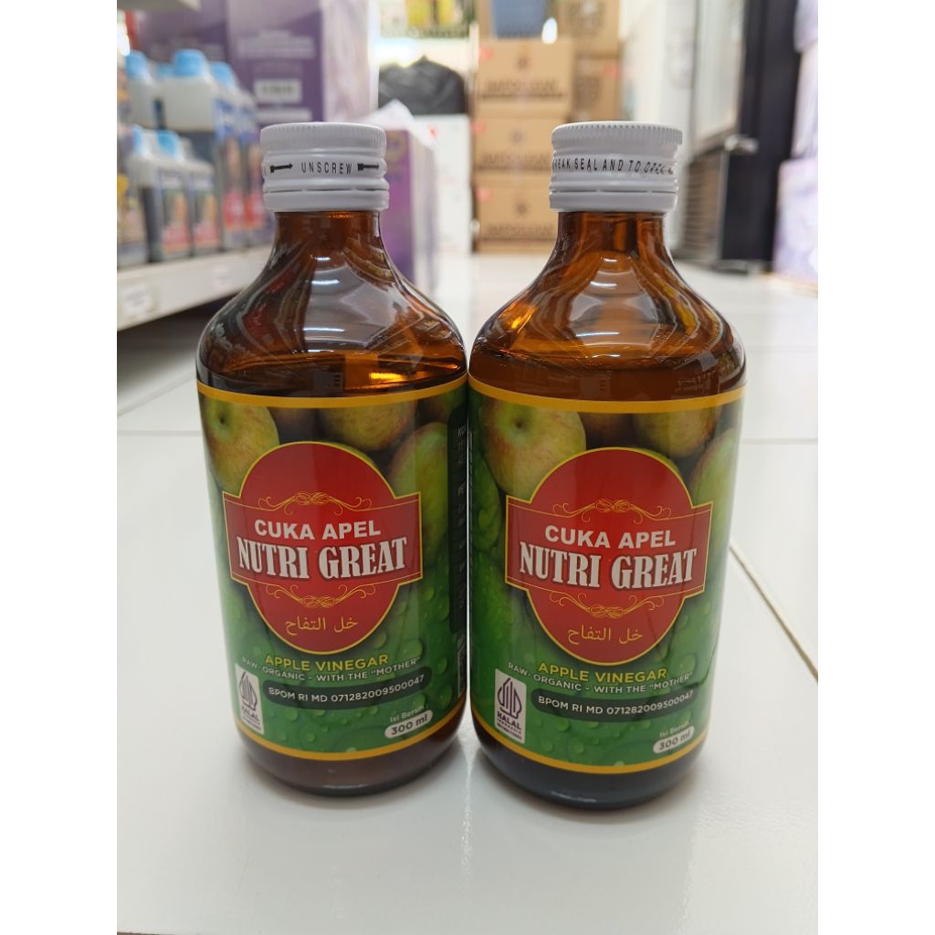 

CUKA APEL NUTRI GREAT 300ML ORGANIK WITH MOTHER