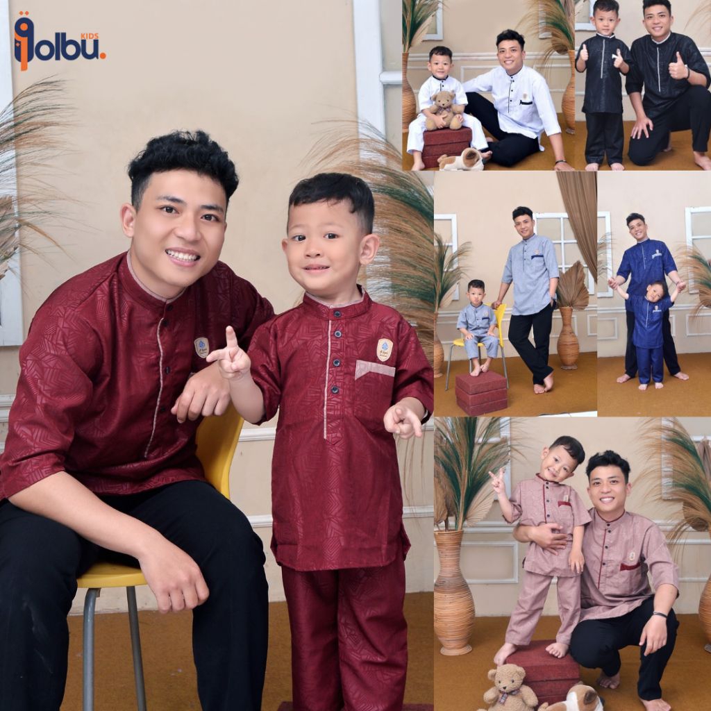 Setelan Baju Koko Anak Remaja Dewasa Bestwat Embos Premium| Set Baju Koko Anak Remaja | Baju Muslim 