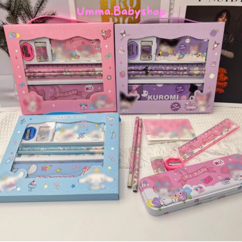 

Umma.Edutoys Alat Tulis Anak TK | Kotak Pensil Anak Set | Tempat Pensil Anak Perempuan Senrio | Kotak Pensil Kuromi Melody Squi | Hadiah Liburan Anak Kado Anak | Gift Anak Lucu Aesthetic Korea