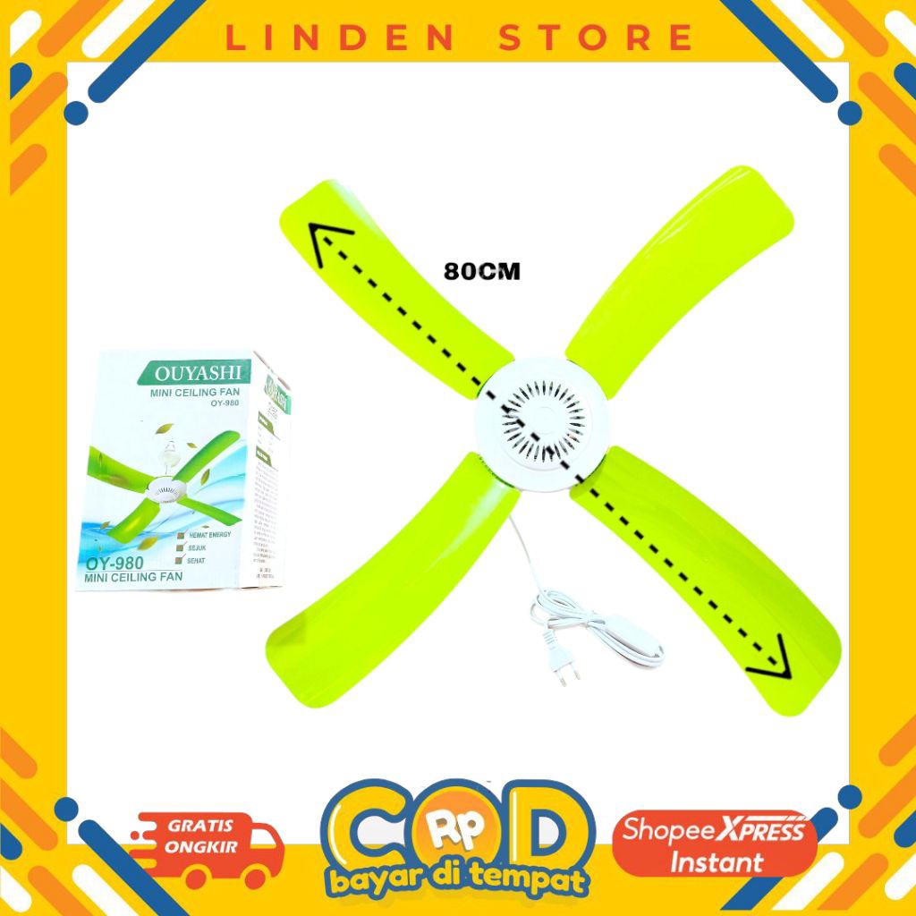 Mini Ceiling Fan/Kipas Gantung Ouyashi OY-980