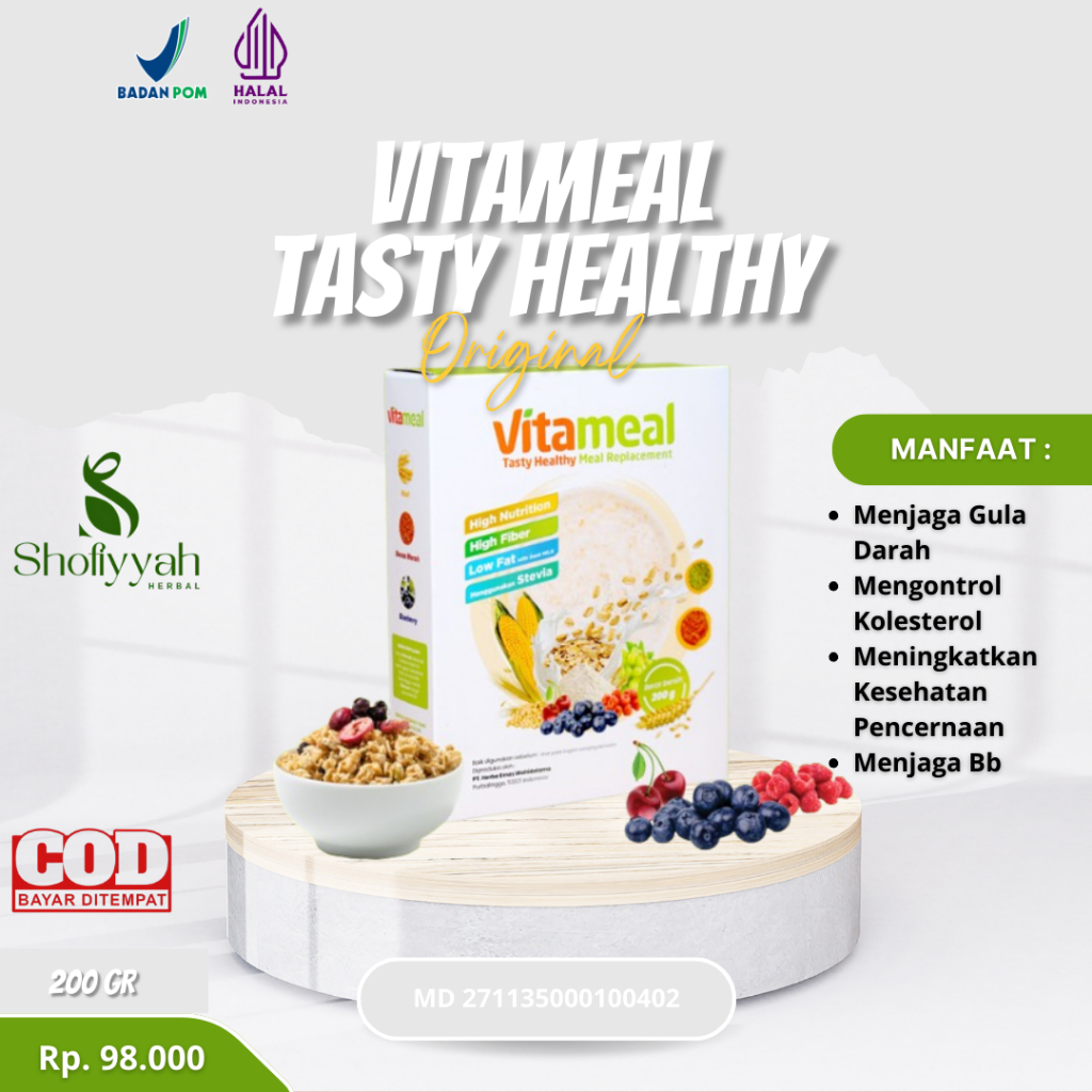 

Vitameal sereal sehat multigrain membantu menstabilkan gula darah mengatasi diabetes