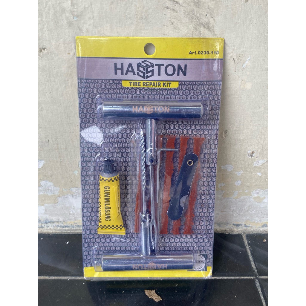 HASTON Tire Repair Kit Besi Alat Tambal Ban Tubeless Motor Mobil Lengkap