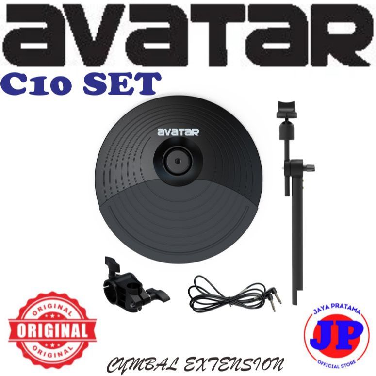Cymbal Avatar 10" Dual-zone Cymbal With Choke Universal Expansion Cymbal Bundle for Electronic Drum 