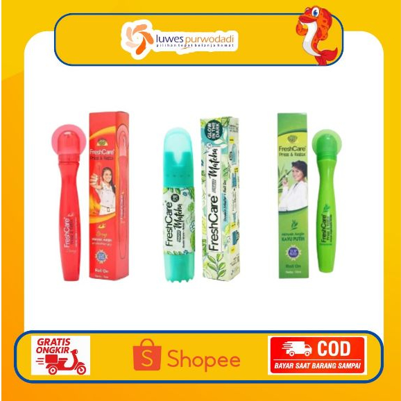 FRESHCARE Press & Relax Minyak Angin Roll On Fresh Care Kerok