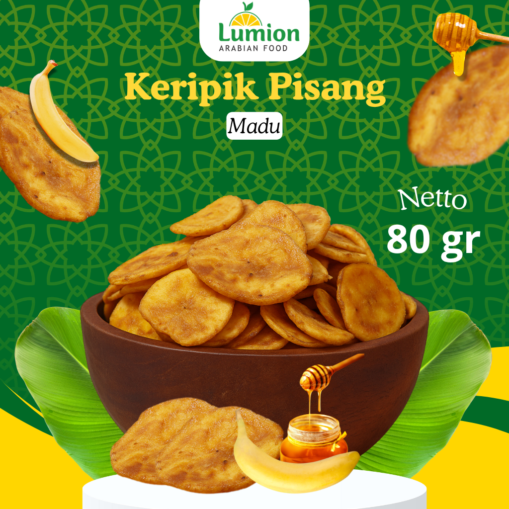 

Lumion Keripik Pisang Madu Renyah Manis 80gr