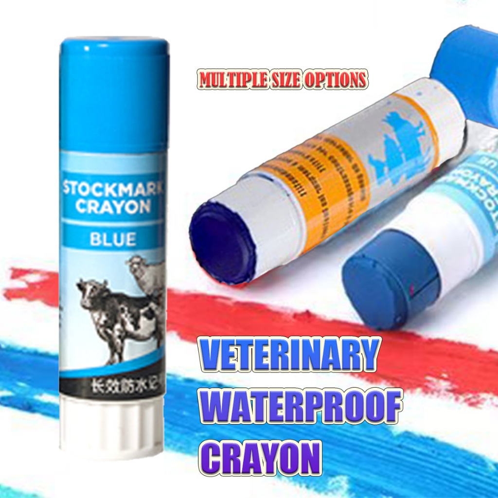 

【1pc/3pcs】 CRAYON SPIDOL TERNAK Tekstur lembut, warna cerah, tidak berbau, dan lembut di kulit hewan Alat Penanda Hewan 3 Warna