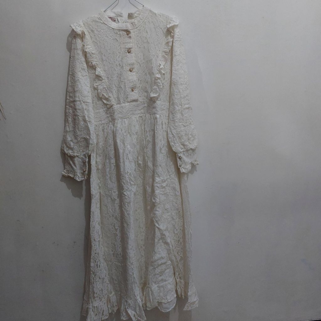 Himeka Vintage Ivenna Dress Brukat Gamis Preloved