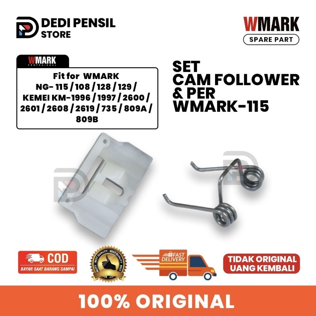 Set Per + Cam Follower Wmark Ng-115 Ng-108 Ng-128 Ng-129 Kemei Km-1996 Km-1997 Km-2600 Km-2601