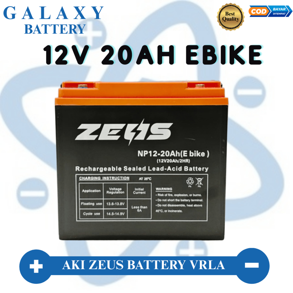 [ INSTAN GRAB / GOJEK ] Aki Motor Listrik Roda Tiga U-Winfly Maleo Xuan-Ku Zeus E-Bike 12V 20Ah