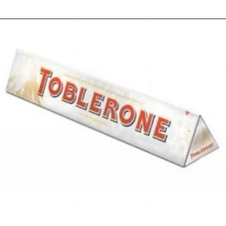 

Toblerone White Chocolate With Honey & Almond Kougat Big Size