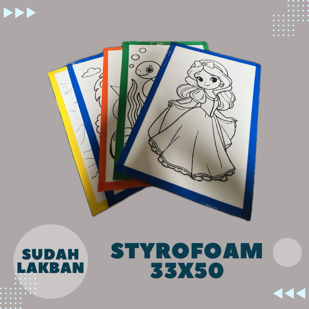 

Styrofoam Lukis Sudah Lakban | Styrofoam 33x50 | Styrofoam Bandung