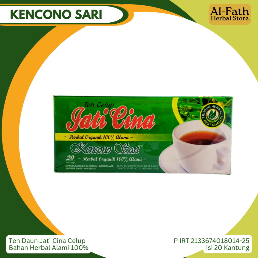 

Teh Daun Jati Cina Celup Kencono Sari - Mengatasi Sembelit Dengan Melancarkan BAB - Isi 20 Kantung