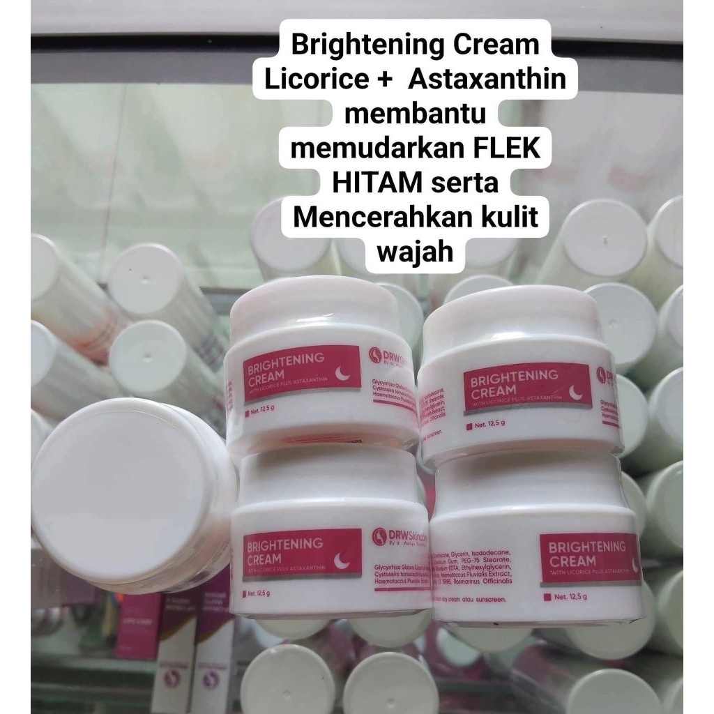 Original drw skincare cream malam brightening cream dan cream siang day cream white sunscreen plus f