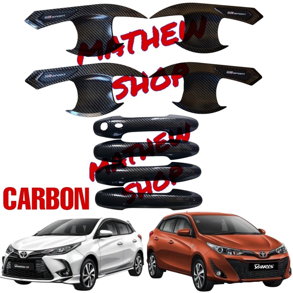 Paket Outer Cover All New Yaris GR Sport 2018 2019 2020 2021 2022 2023 2024 2025 Carbon Dan Cover Do