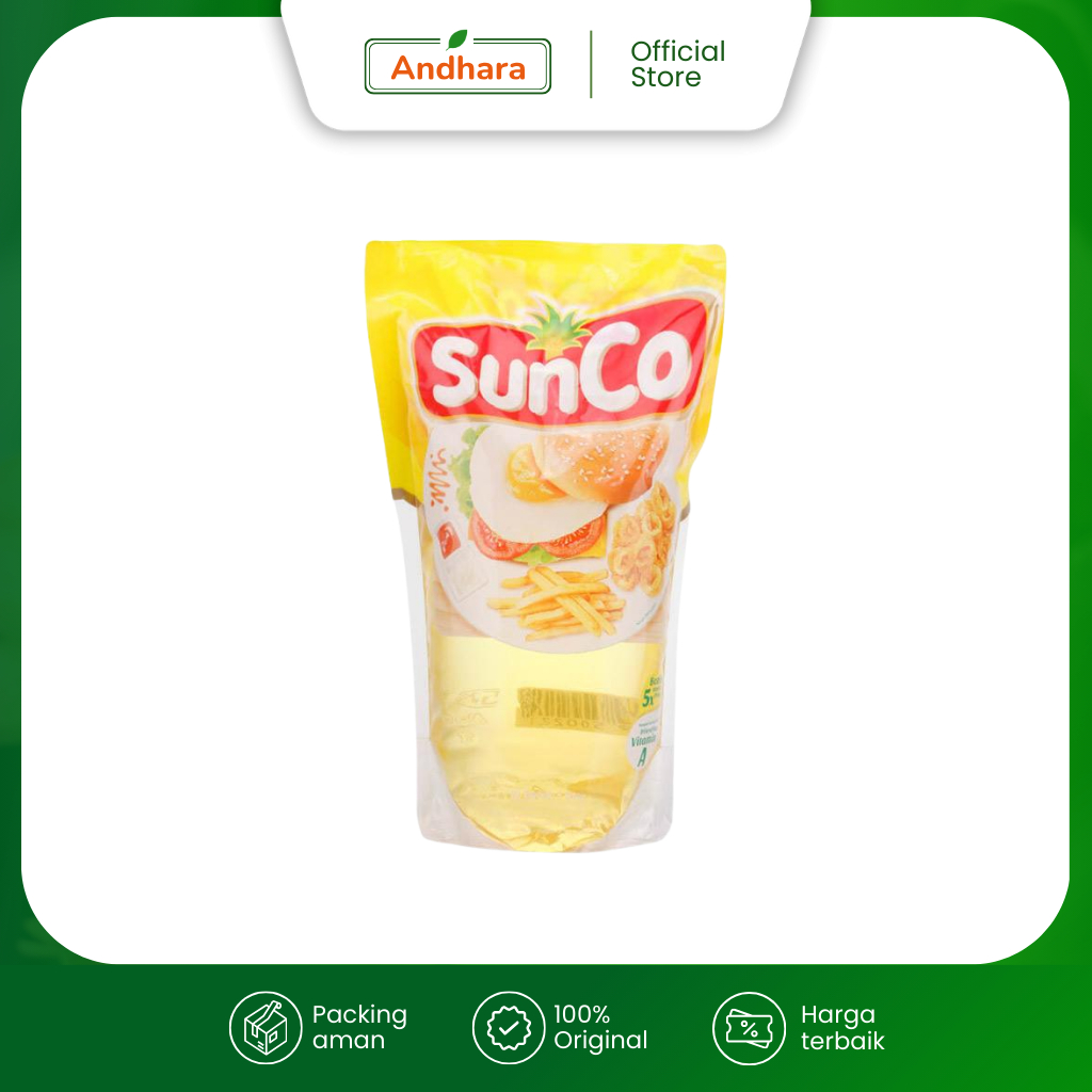 

SunCo Refill 1 Liter - Minyak Goreng Sawit Bening dengan 2x Proses - Ukuran 1L 1 L 1Liter