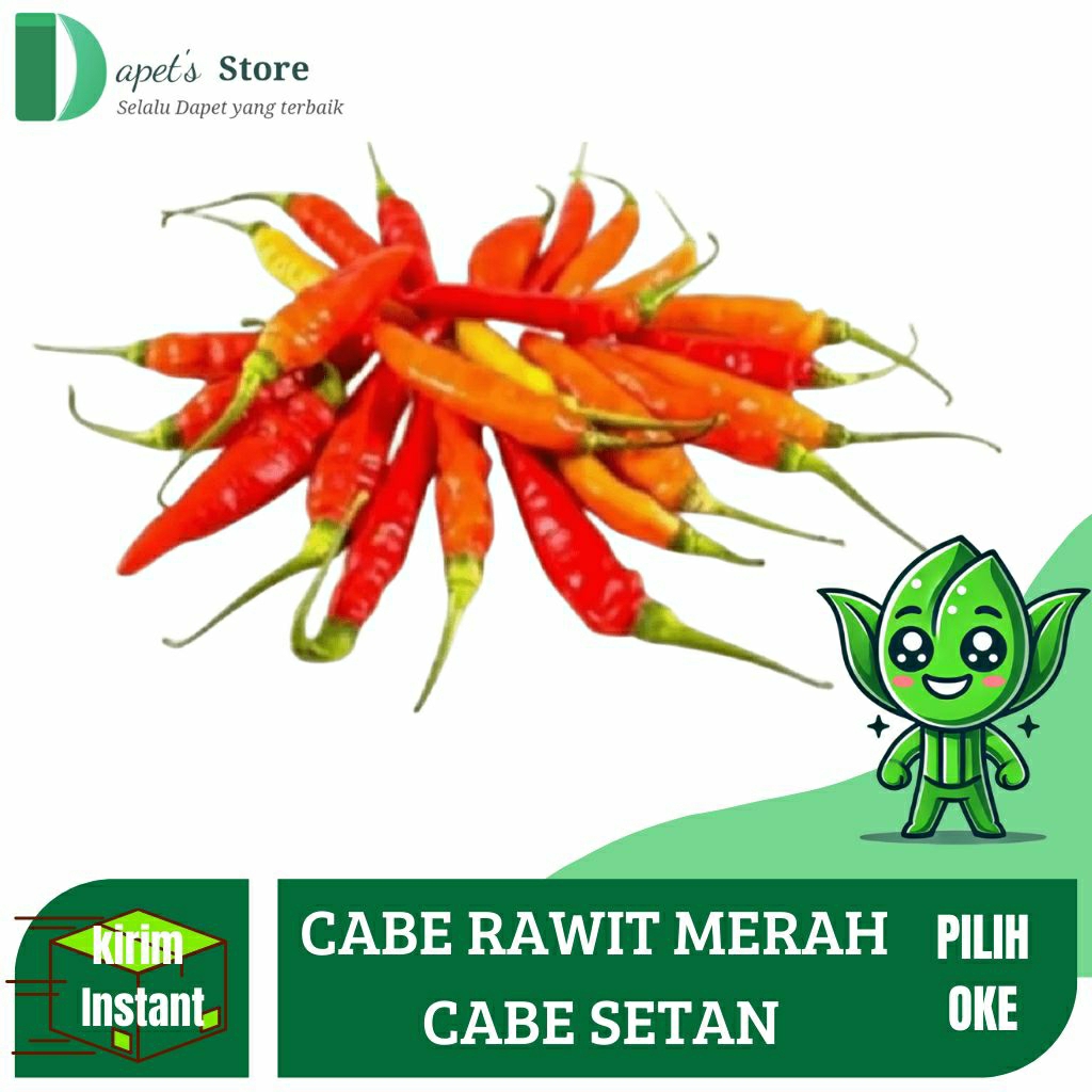 

Cabe Rawir Merah Segar Cabe Setan Segar Rawit Segar Bagus - Dapet'S Store