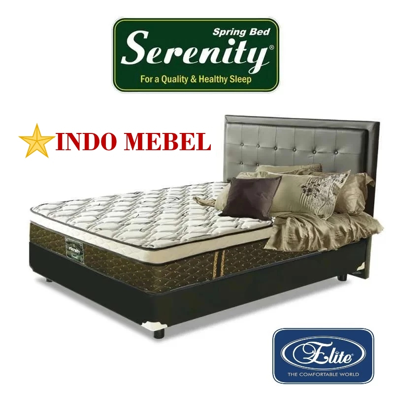 SET Spring Bed Springbed Kasur Eternity Elite Pillow Top FULLSET Promo Murah Ready Makassar