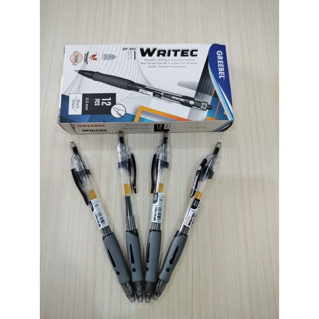 

Pena Gel Greebel Wiritec 0.5 Hitam (pcs)