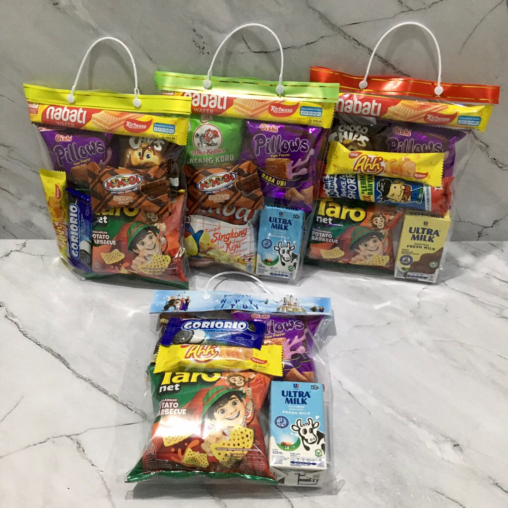 Lupiskeju Snack Acara / Snack Ulang Tahun Anak / Parcel Ulang Tahun Anak / Paket Ulang Tahun Anak