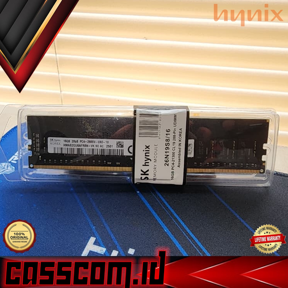 Memory Longdimm DDR4 Hynix 16GB RAM PC 2666Mhz PC21300