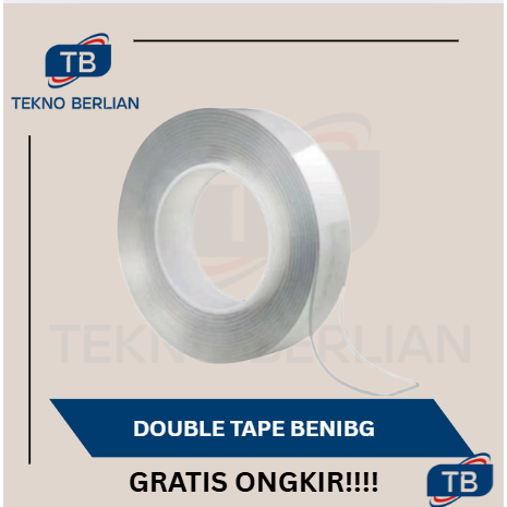 

Double Tape Isolasi Bening Lakban Magic Panjang 1 Meter