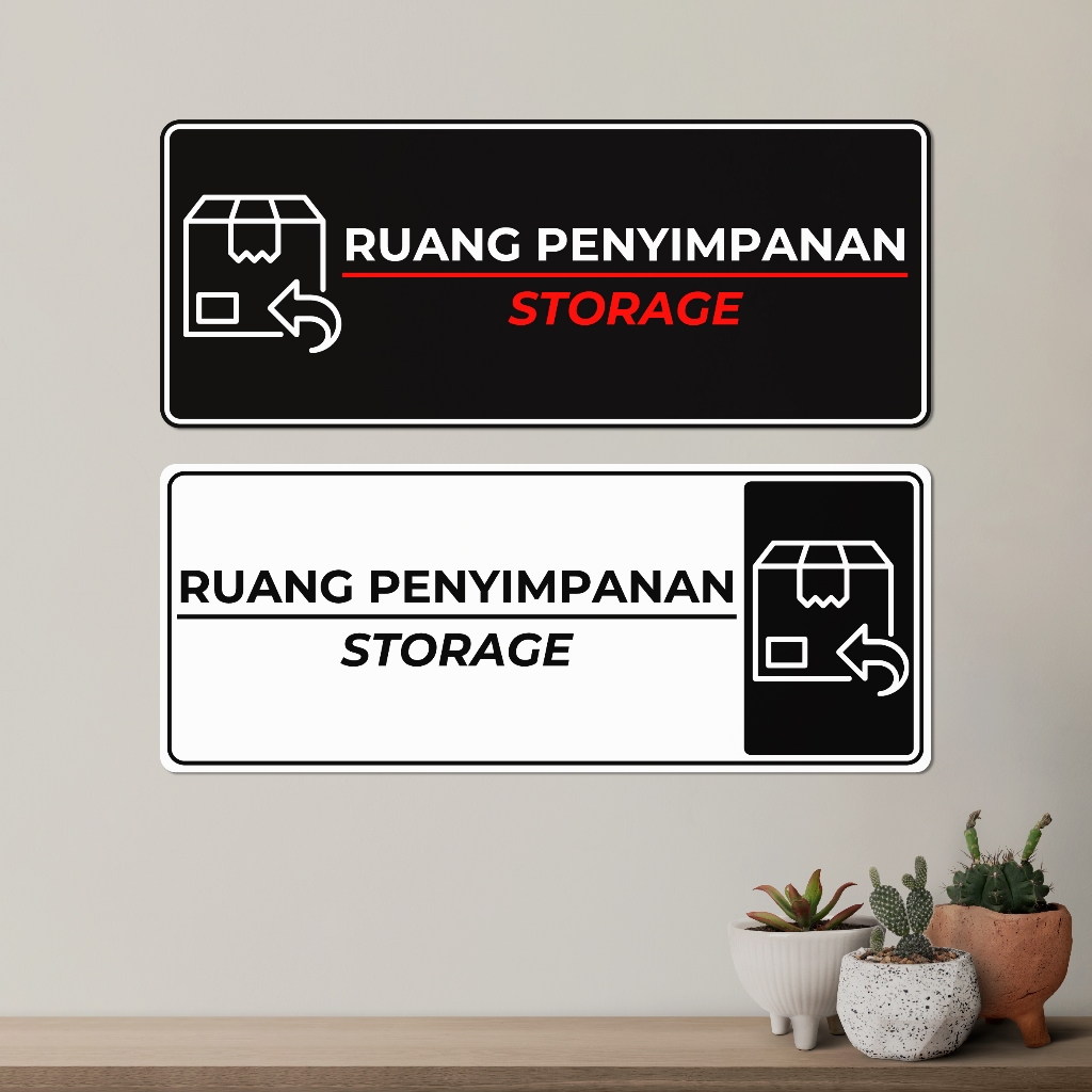 

Signage Ruang Penyimpanan Storage | Papan Tanda Penyimpanan Barang / Gudang