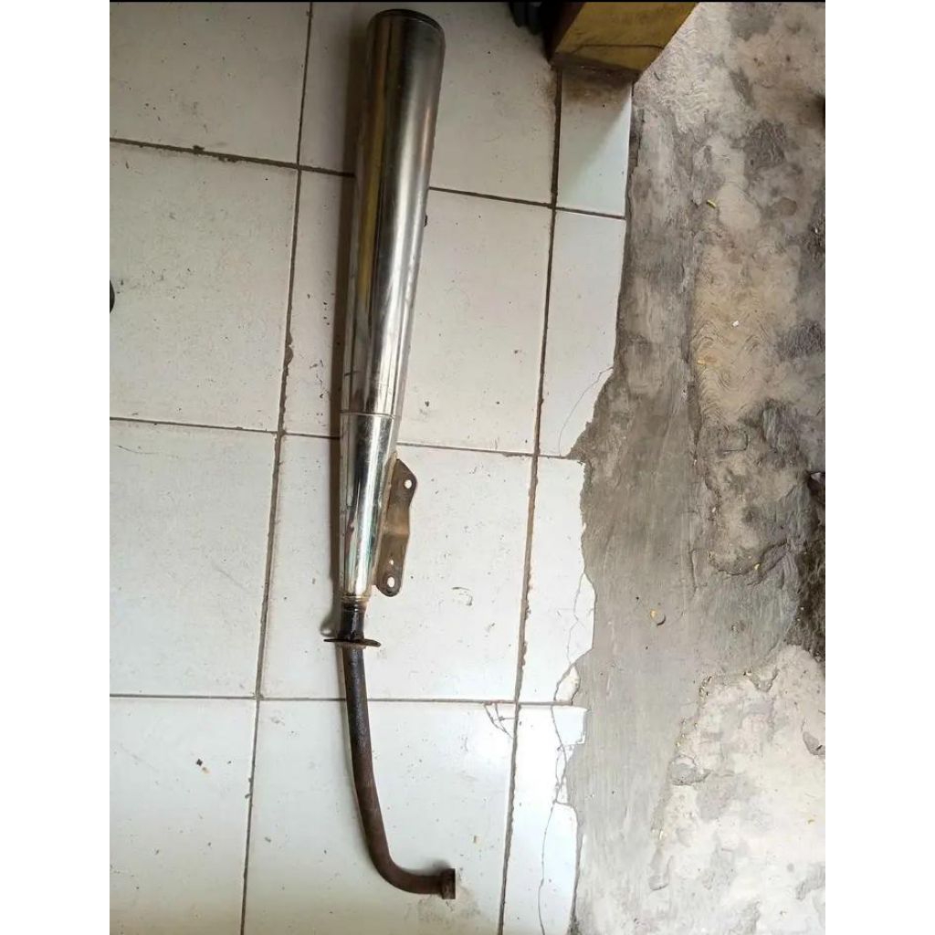 knalpot motor Honda Supra X lama barang original copotan