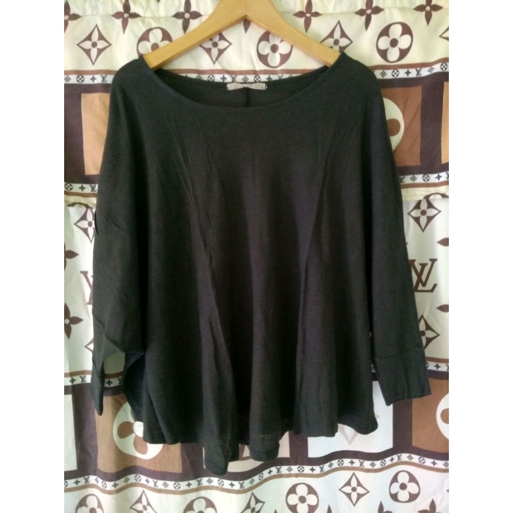 atasan rajut batwing