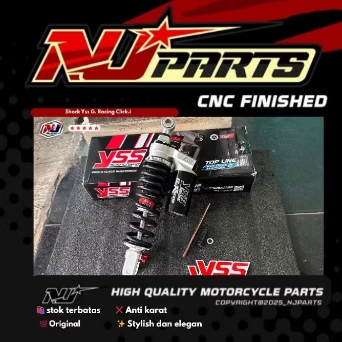 Shock tabung Yss G.racing untuk motor Vario 125/150 beat Scoopy stylish elegan
