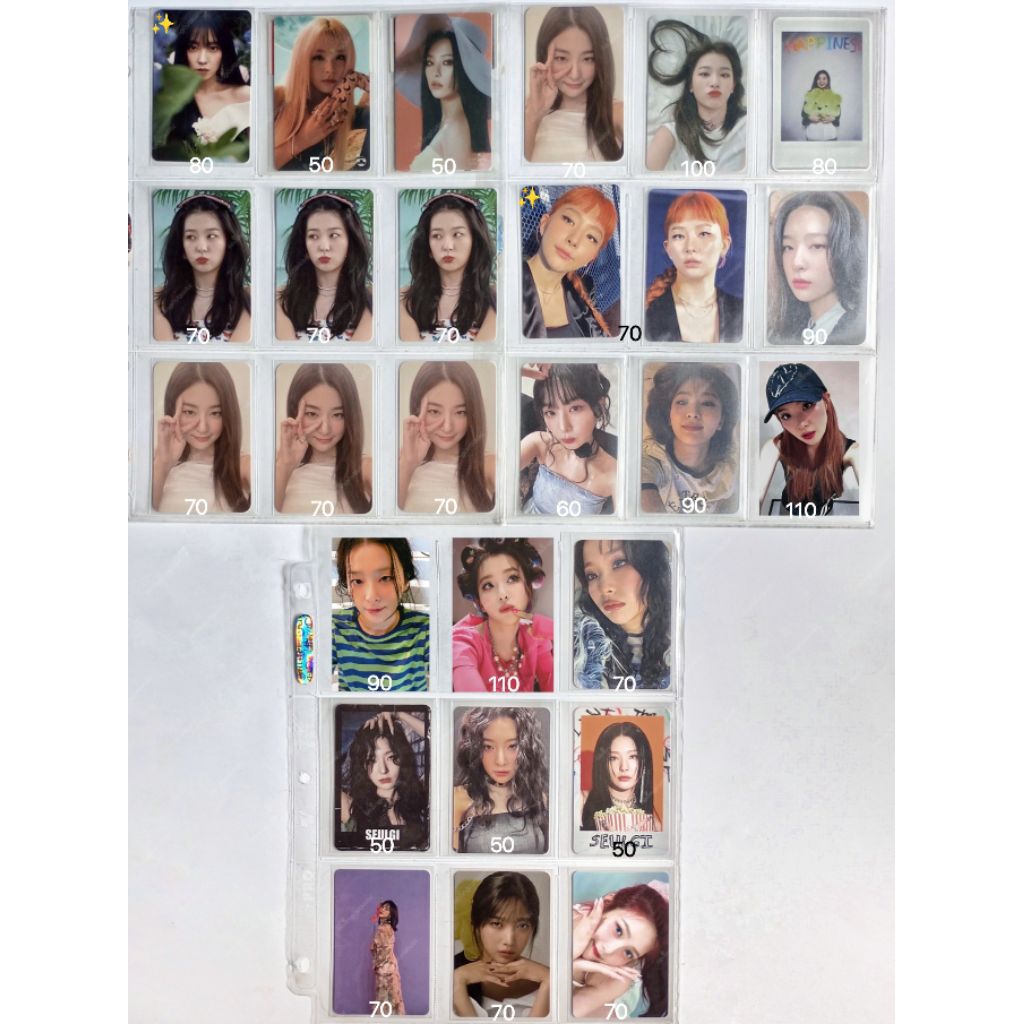 [ RED VELVET ] OFFICIAL PHOTOCARD NON ALBUM IRENE SEULGI WENDY JOY YERI CHILL KILL RBB MONSTER COSMI